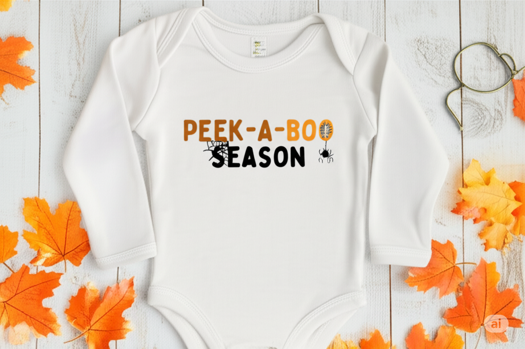 Peek-a-Boo Halloween Onesie